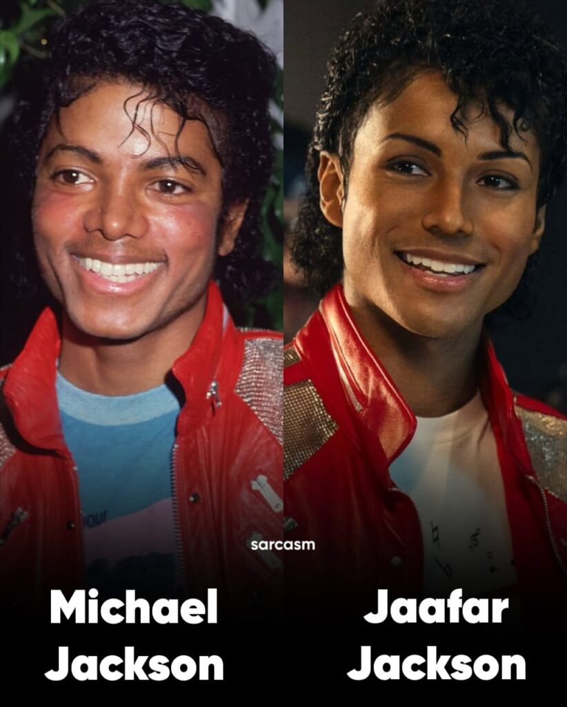 Comparação entre Michael Jackson e Jaafar Jackson, seu sobrinho.