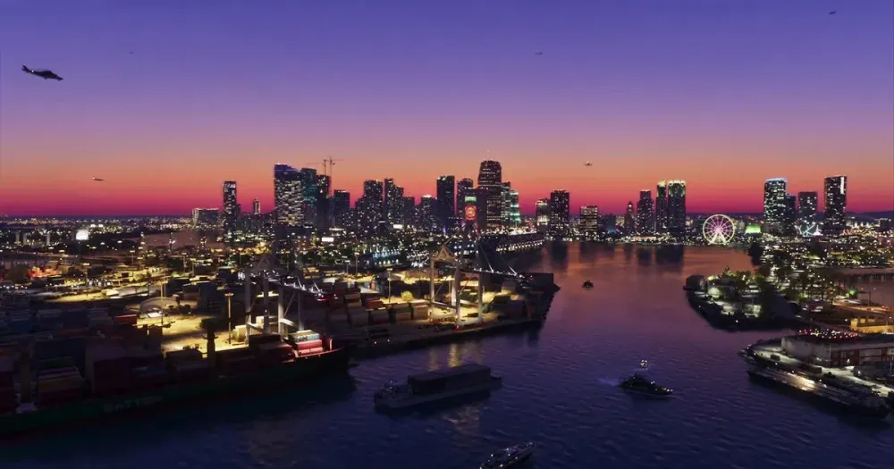 Vice City em Teaser liberado pela Rockstar Games.